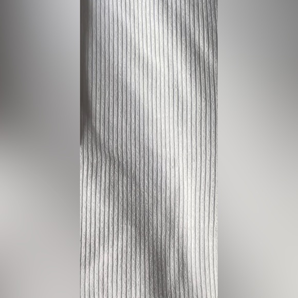 NWT LETT AMAZING Naples Microrib White Faint Shimmer Square Scoop Neck Tank Top - Picture 6 of 17